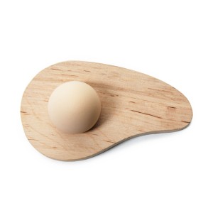 Drewniana podstawka na jajko - jasna