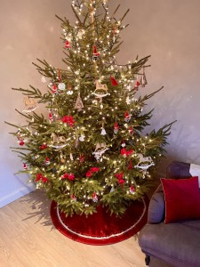 Dwustronny kołnierz na stojak choinkowy - 145 cm
